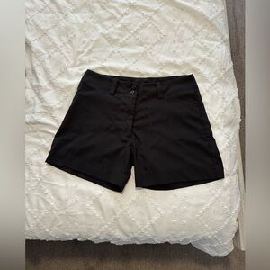 Polyester blend shorts . Made of a nicer material not atheltic